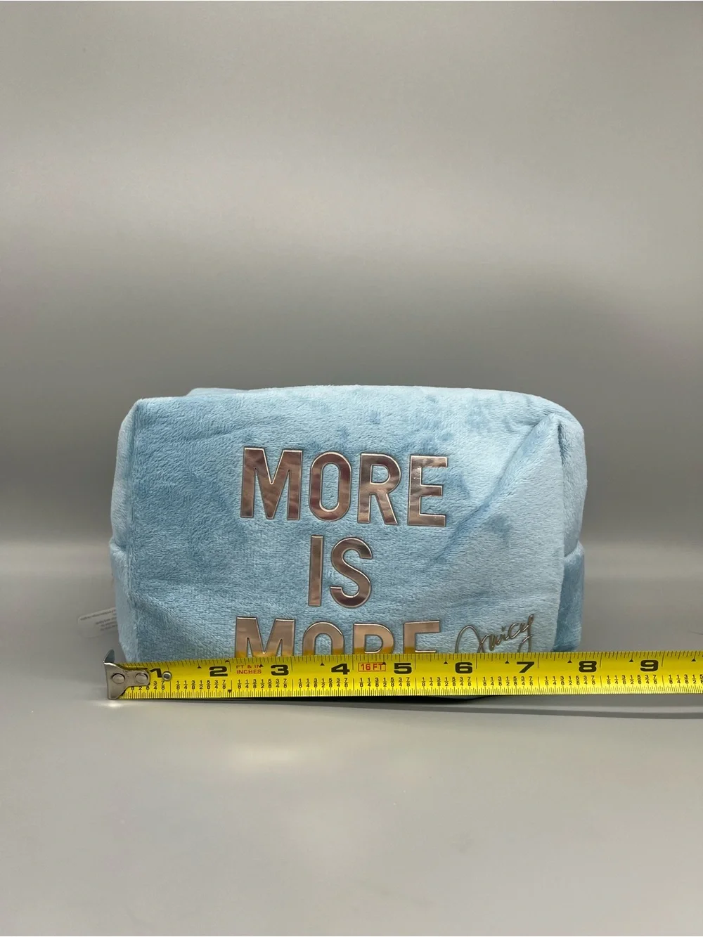 Juicy couture more is more velour cosmetics bag